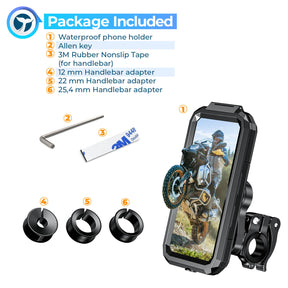 Orcas Bike Phone Holder Waterproof Detachable