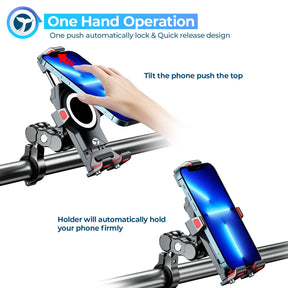 Orcas Motorbike Phone Holder with Vibration Absorber