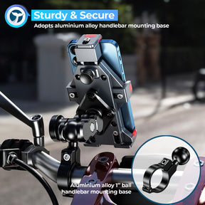 Orcas Motorbike Phone Holder with Vibration Absorber