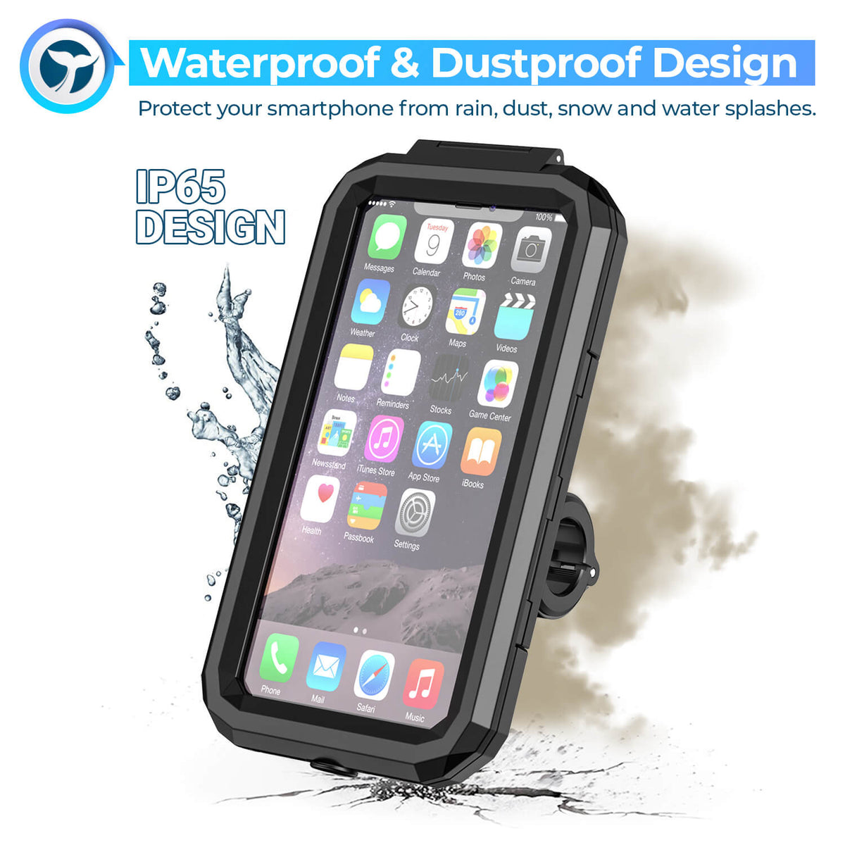 Orcas Motorbike Phone Holder Waterproof